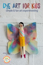 Dye Art Projects For kids + four crafts that use it