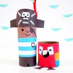 Toilet Roll Crafts – Meet Mr Pirate and Mr Parrot!